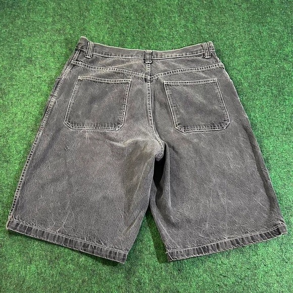 JNCO Charcoal Denim Men's Bootcut Shorts - Picture 1 of 3
